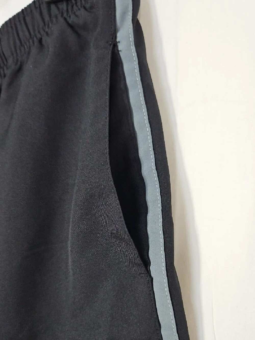 RBX Men’s Black Athletic Shorts with Gray Trim